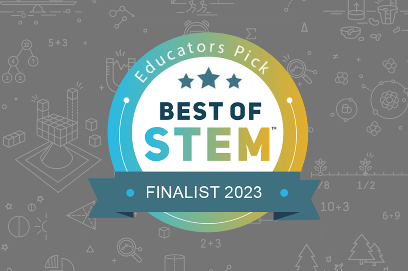 Best of STEM logo on gray icon background
