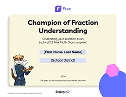 Frax Fillable Certificate