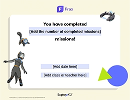 Frax Fillable Certificate