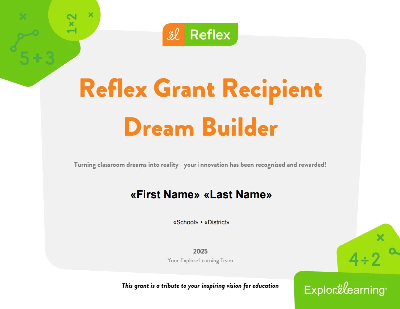 Reflex Fillable Certificate