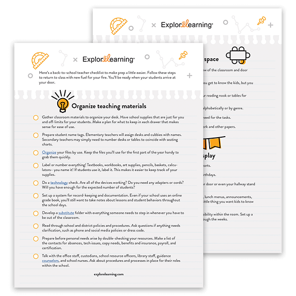 Back-to-School Checklist Downloadable thumbnail