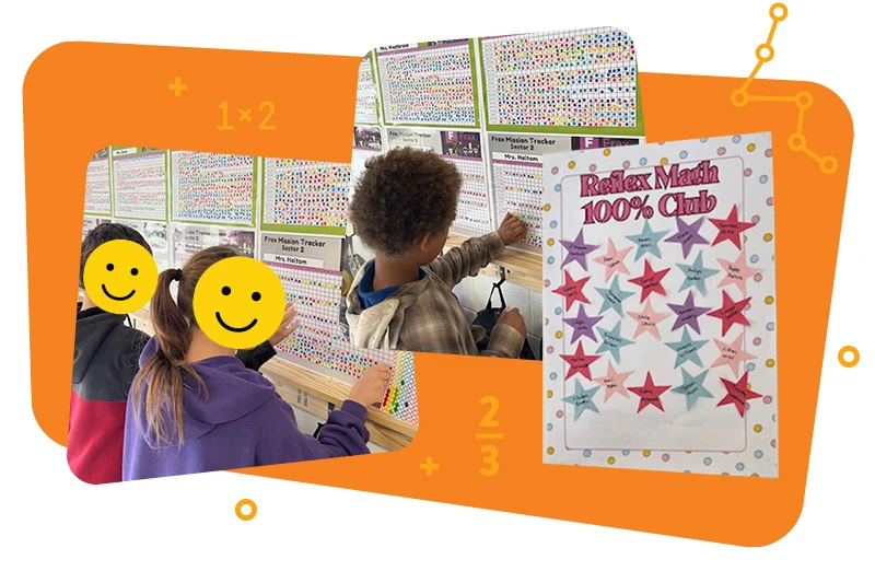 Collage of Renee Haltoms classroom