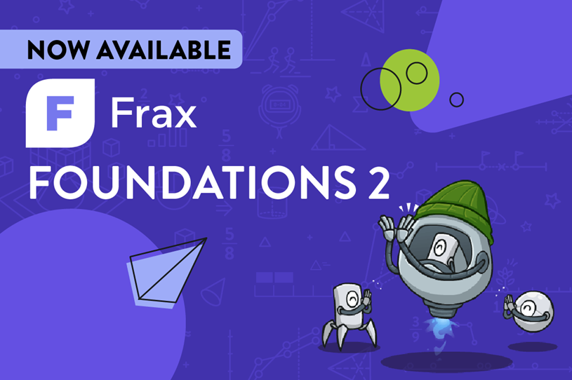 Frax characters clapping on a purple background...