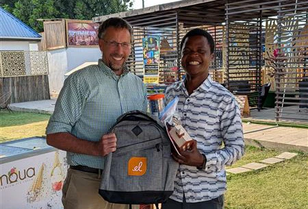 Jesse Mercer and Bishop Stanway School Director Daileth Mbelle