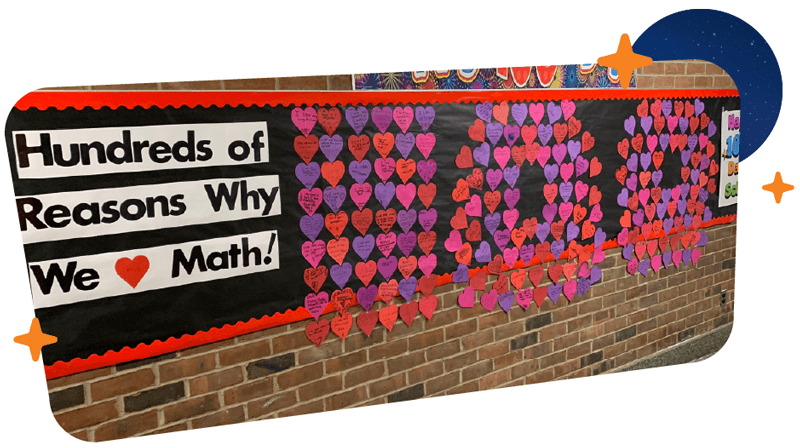 Bretton Woods Elementary in Hauppauge celebrates math.