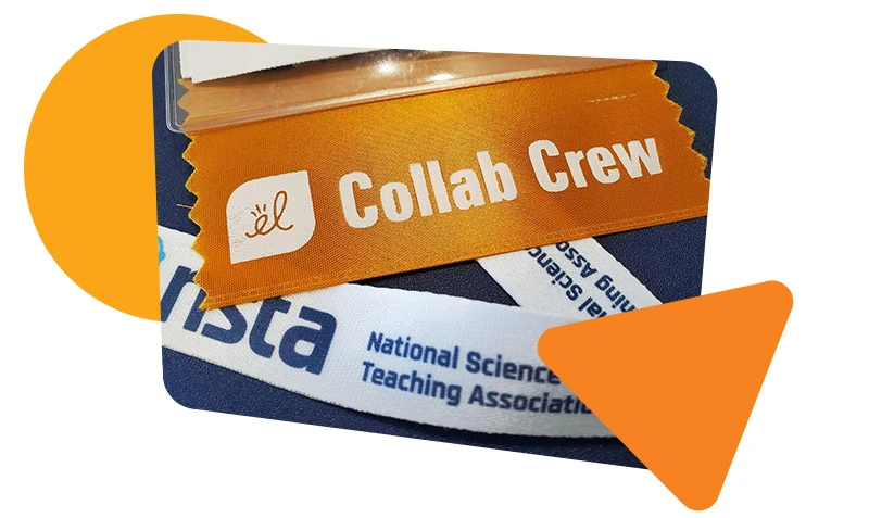 New ExploreLearning Collab Crew badge ribbon