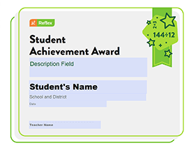 thumbnail of Reflex Student Achievement Certificate