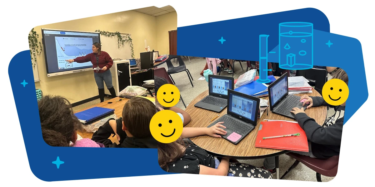 Collage of classroom photos