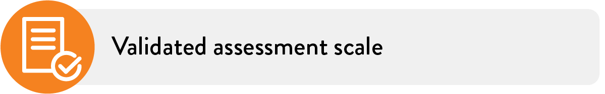 Validated assessment scale