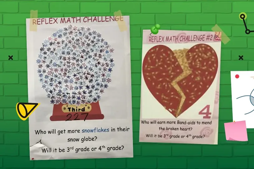 Winter Green Light Challenge Bulletin Boards