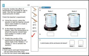 state testing soluble phyisical science question